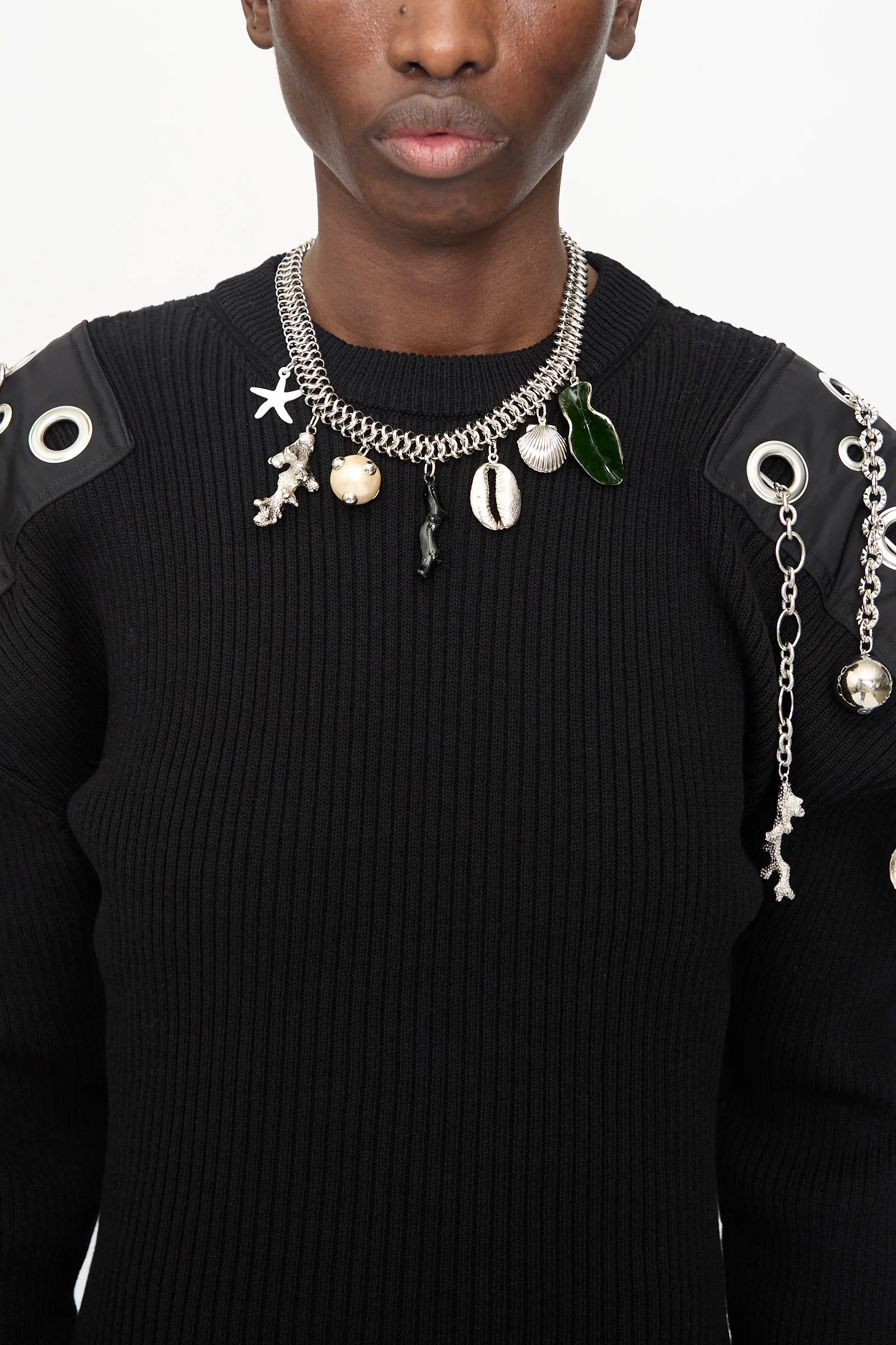 Motif Necklace in Silver - Image 3
