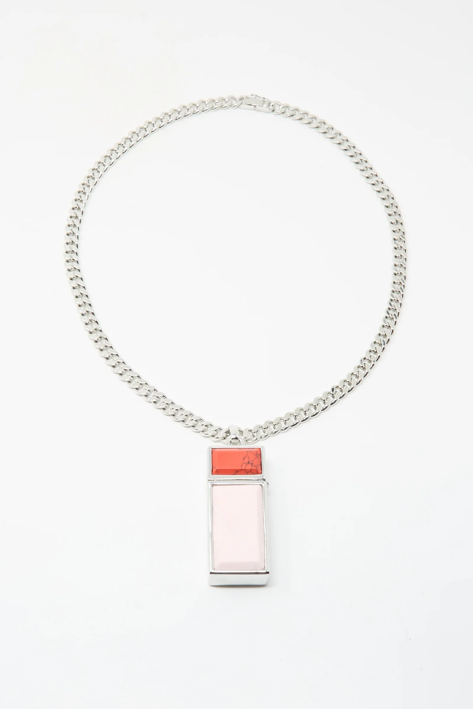 Pill Case Necklace in Light Pink - Image 2