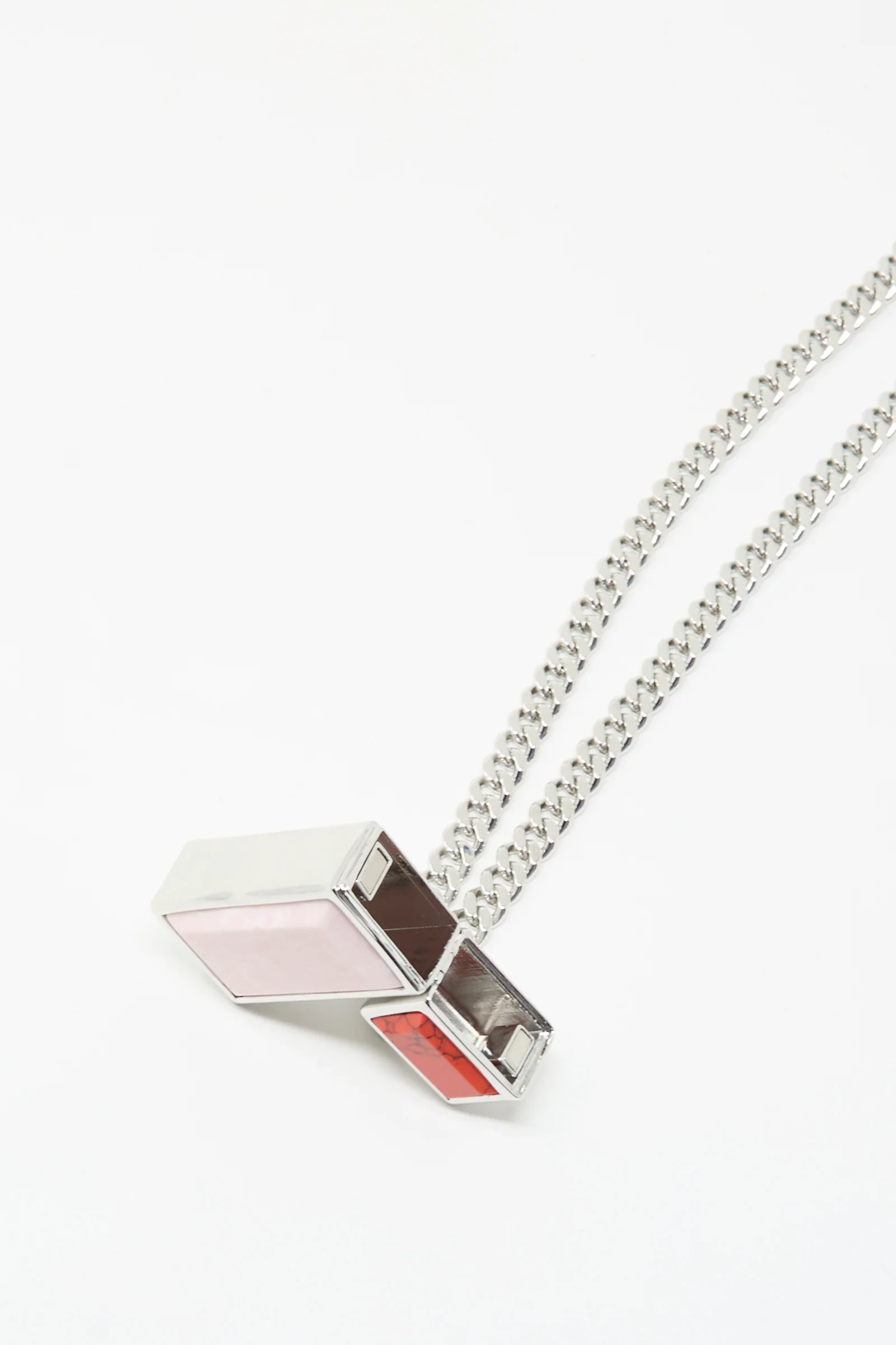 Pill Case Necklace in Light Pink - Image 5