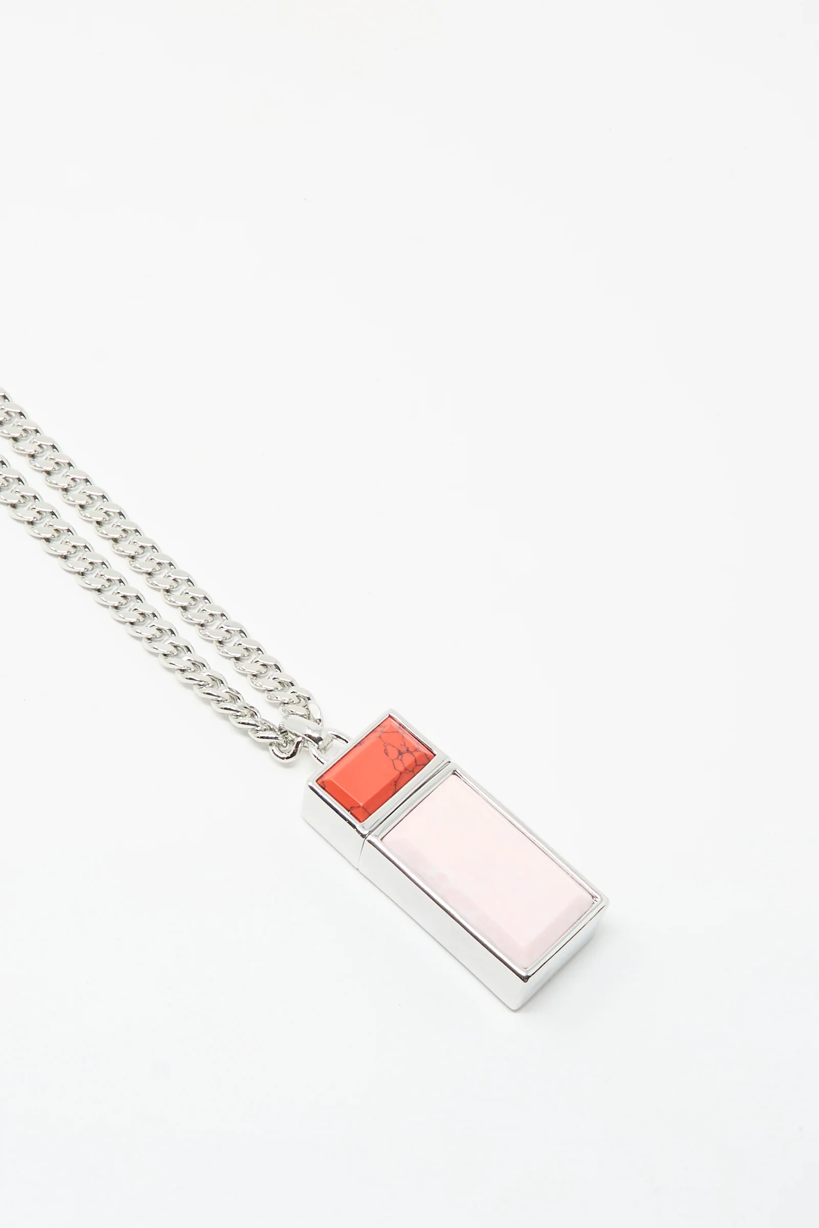 Pill Case Necklace in Light Pink - Image 7
