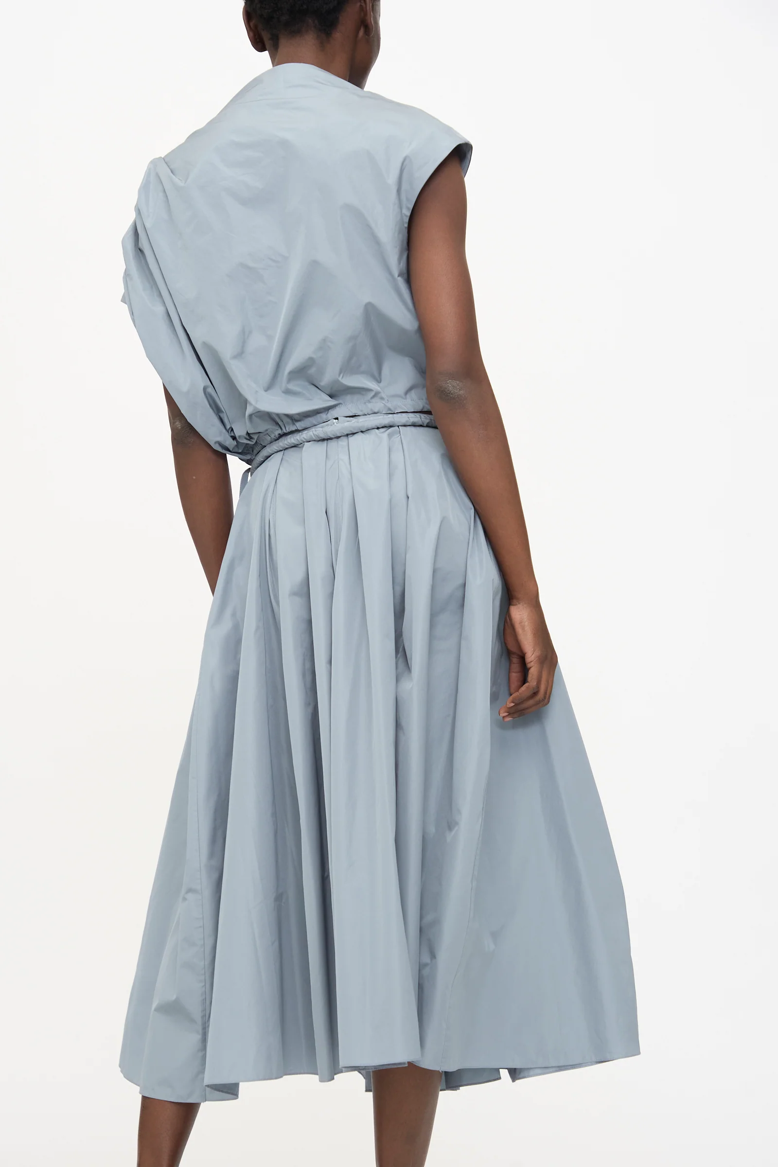 Taffeta Skirt in Storm - Image 6